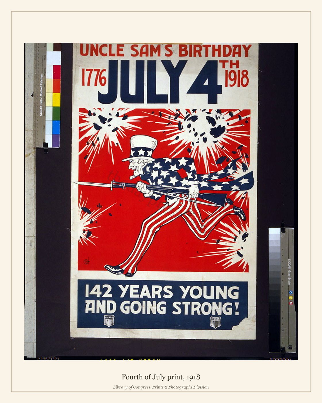 Fourth of July print, 1918 — watermarked preview