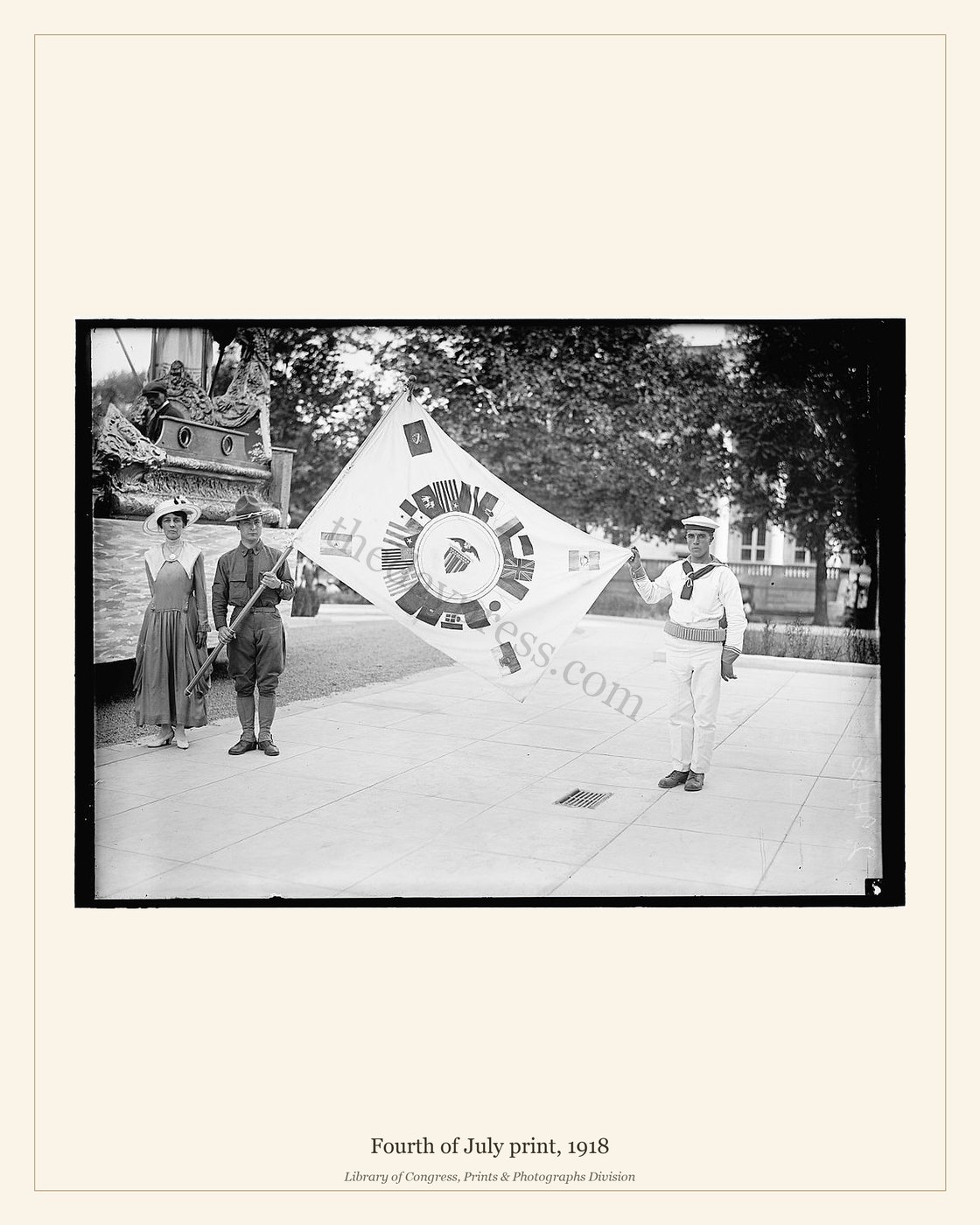 Fourth of July print, 1918 — watermarked preview