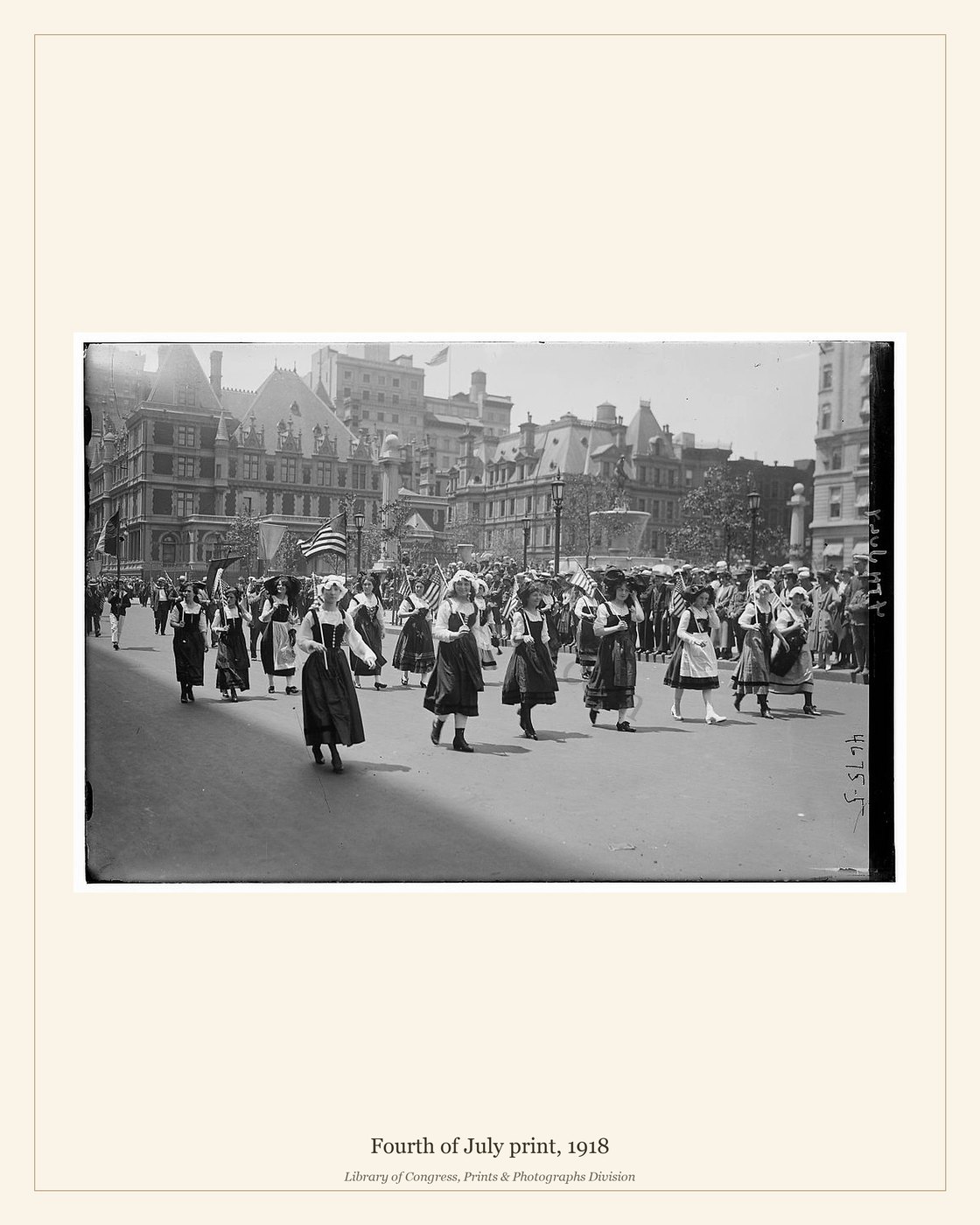 Fourth of July print, 1918 — watermarked preview