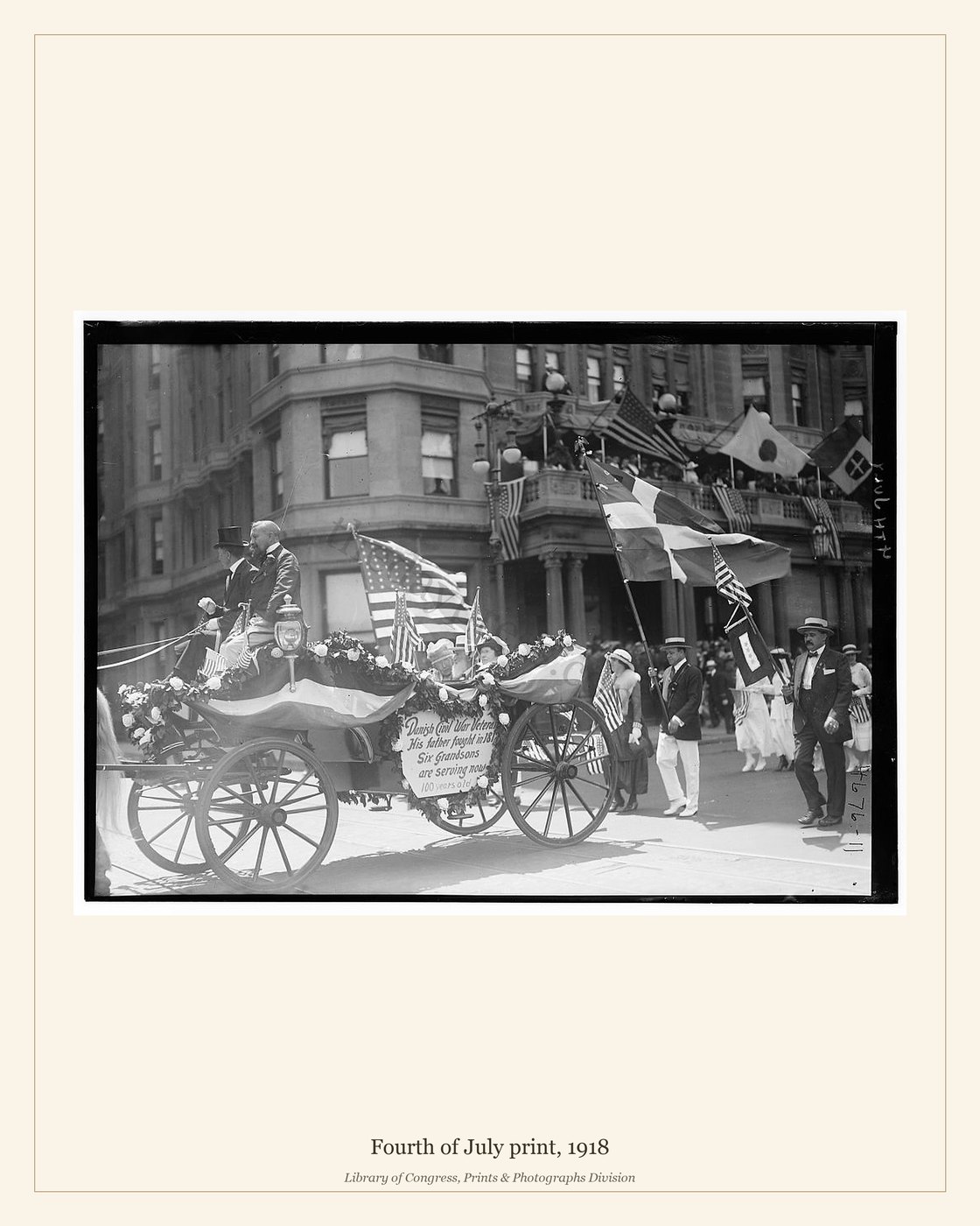 Fourth of July print, 1918 — watermarked preview