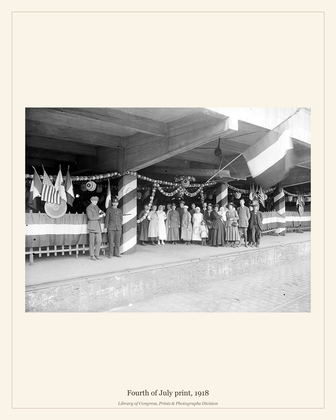 Fourth of July print, 1918 — watermarked preview