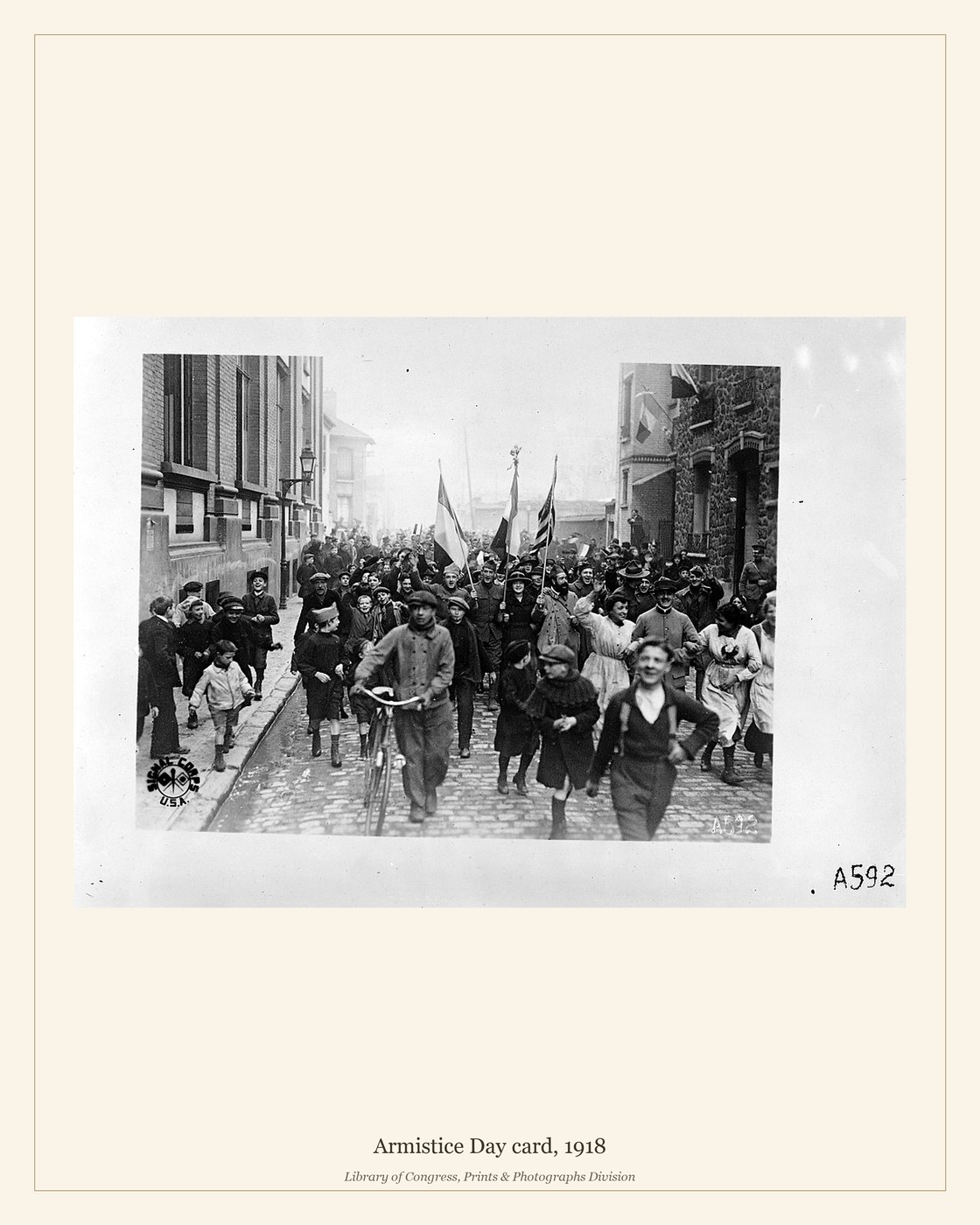 Armistice Day card, 1918 — watermarked preview