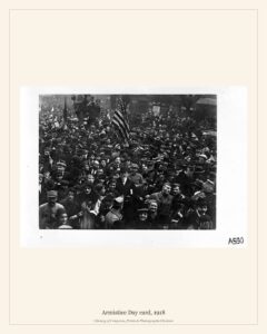 Armistice Day card, 1918