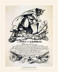 Armistice Day card, 1918
