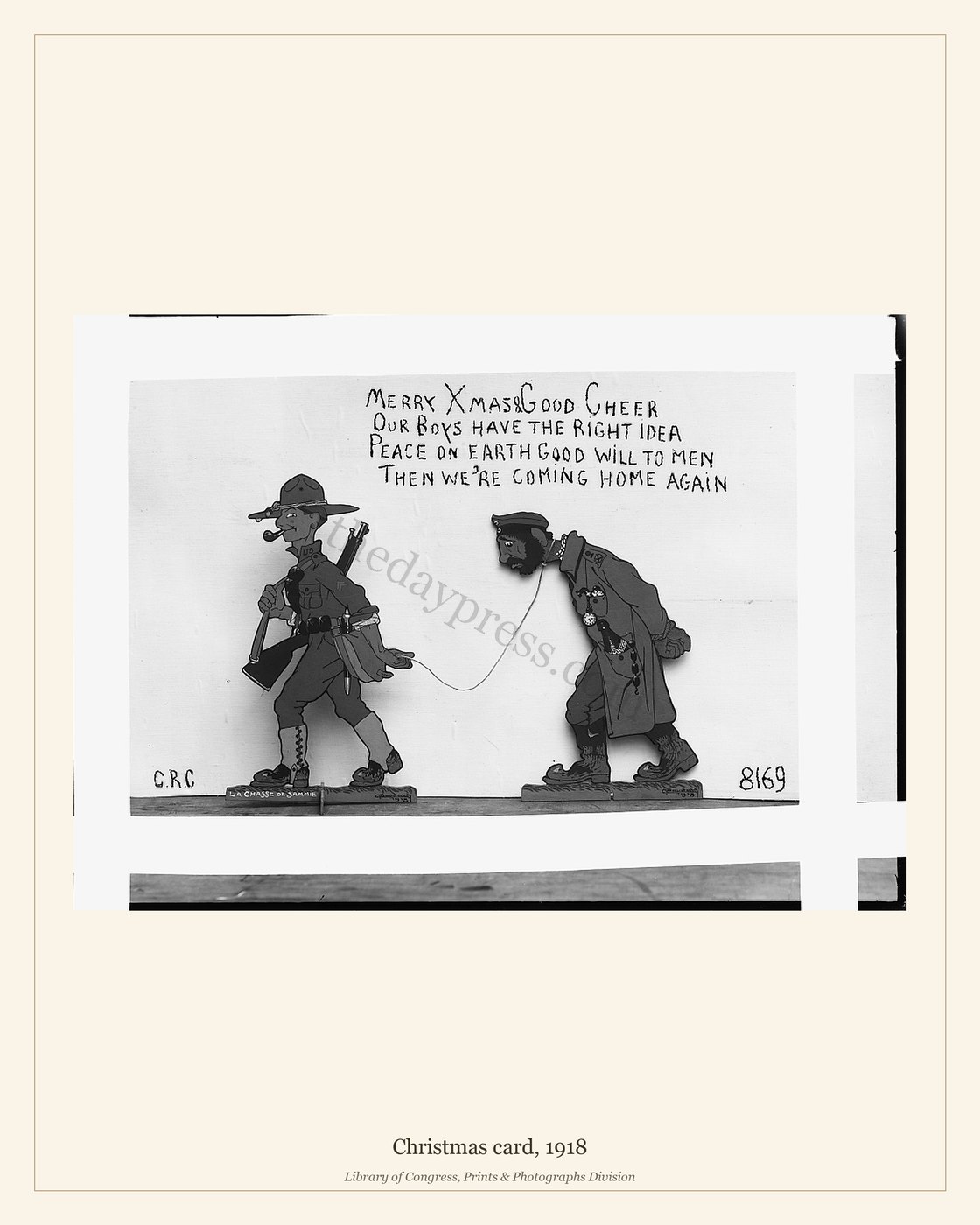 Christmas card, 1918 — watermarked preview