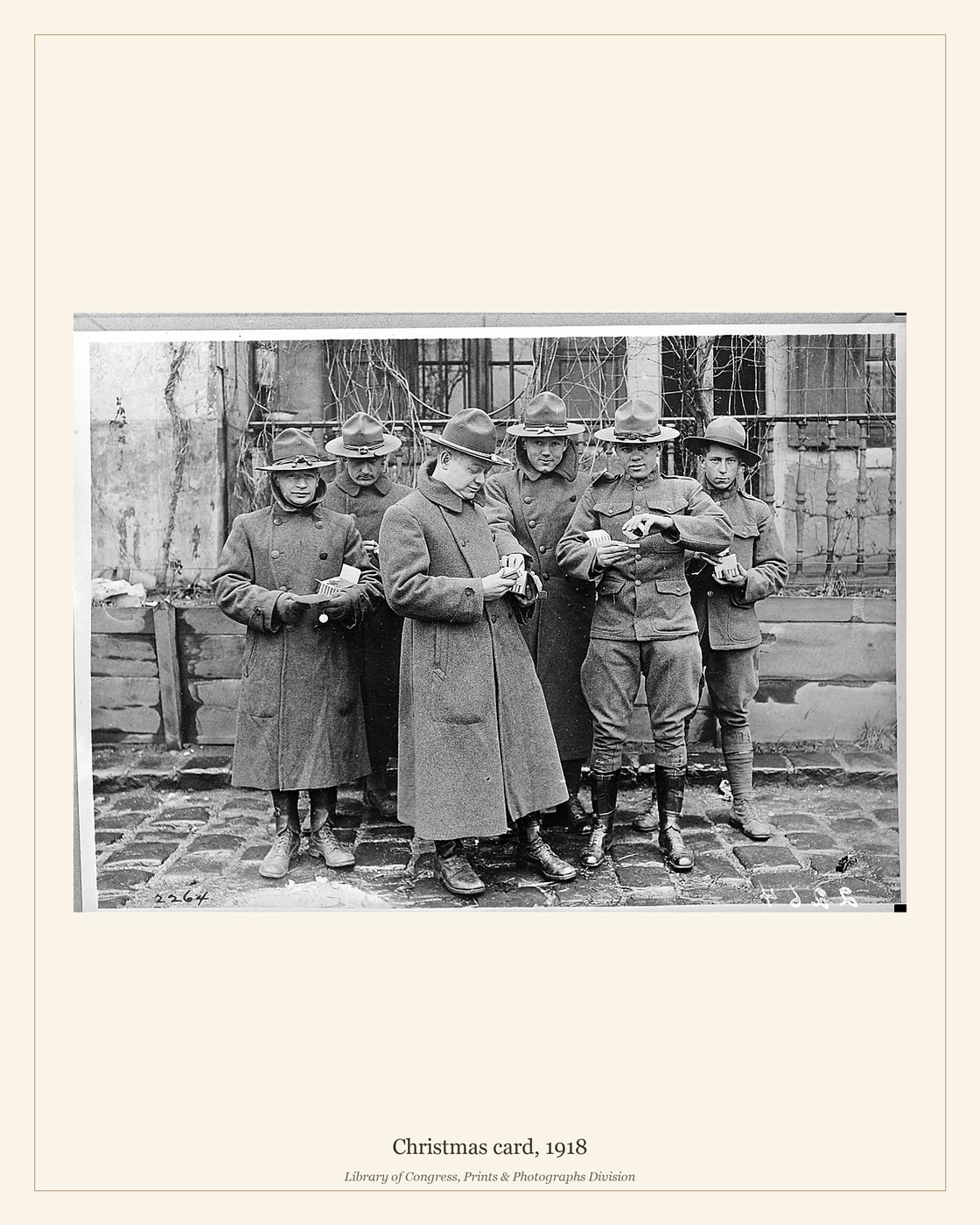 Christmas card, 1918 — watermarked preview