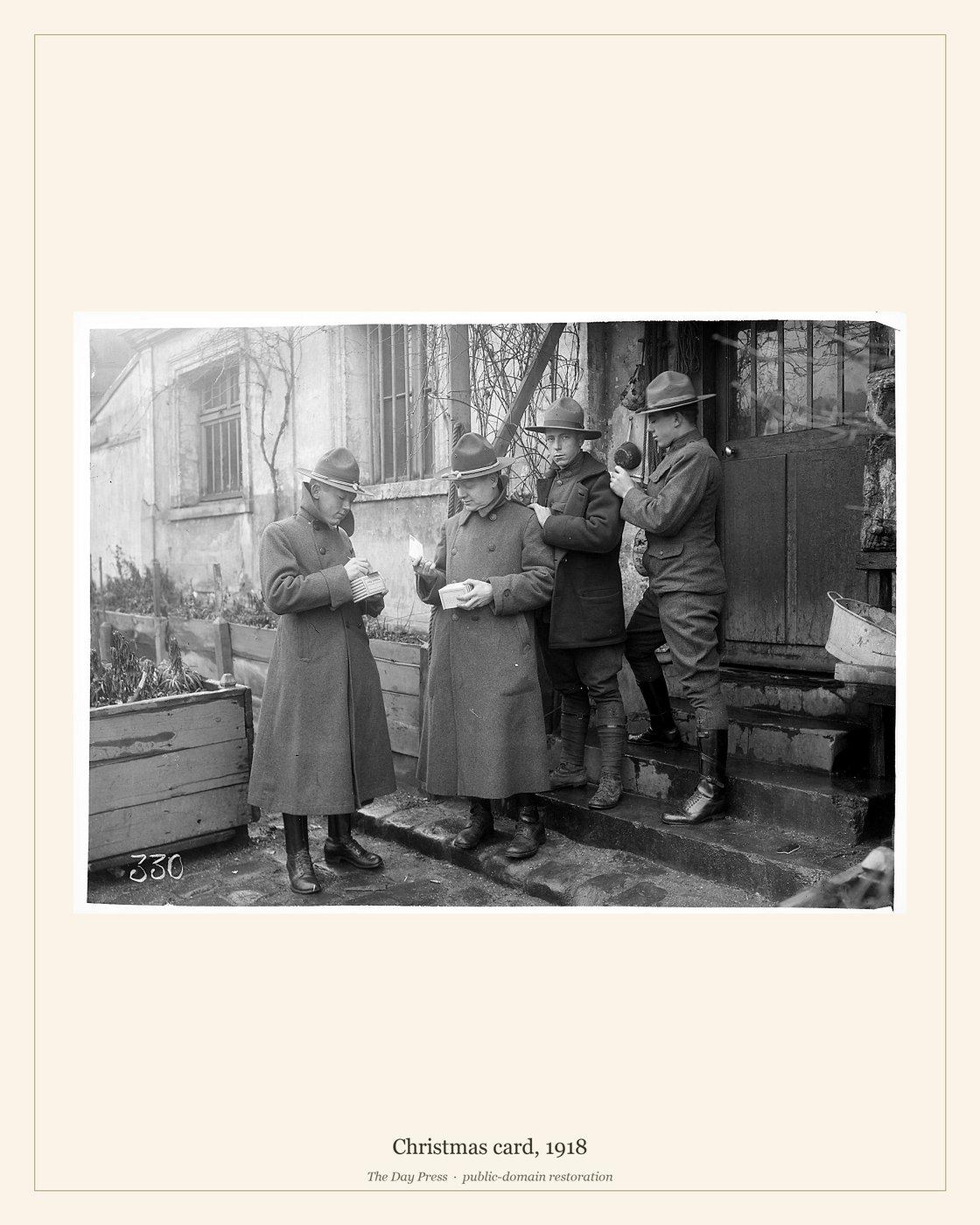 Christmas card, 1918