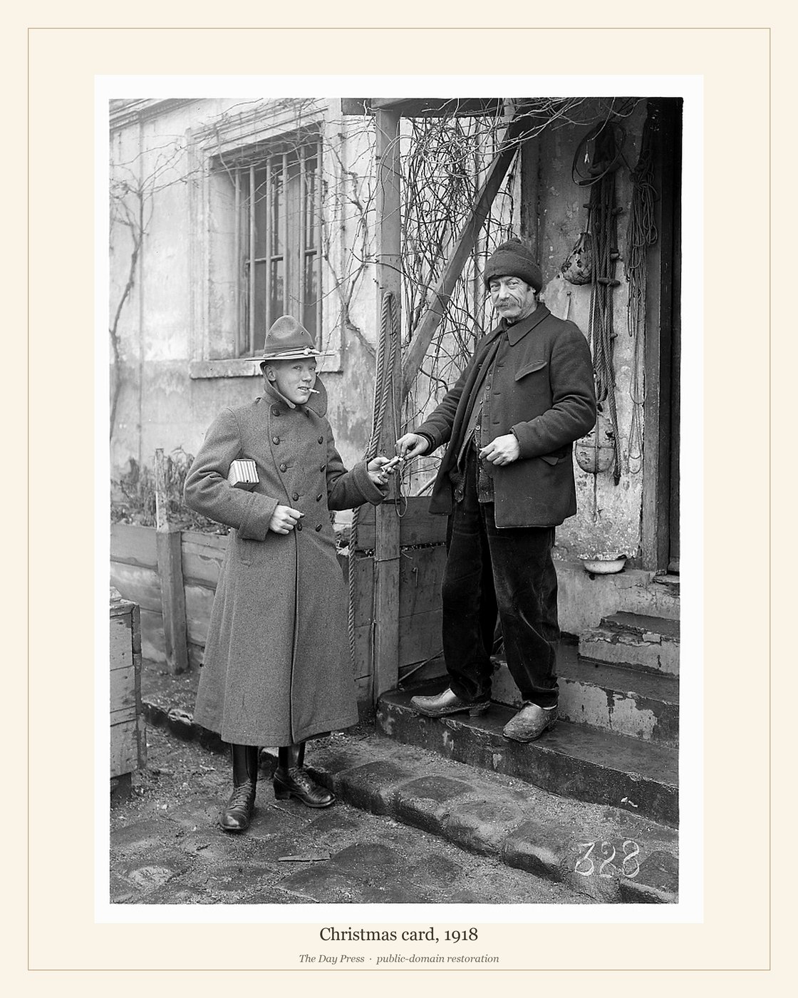 Christmas card, 1918