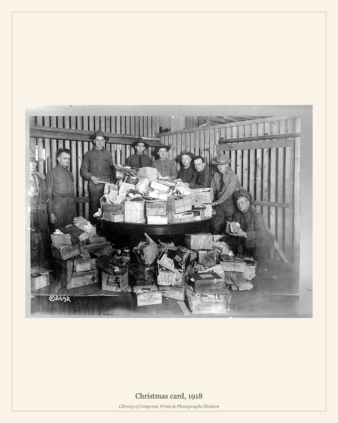 Christmas card, 1918 — watermarked preview