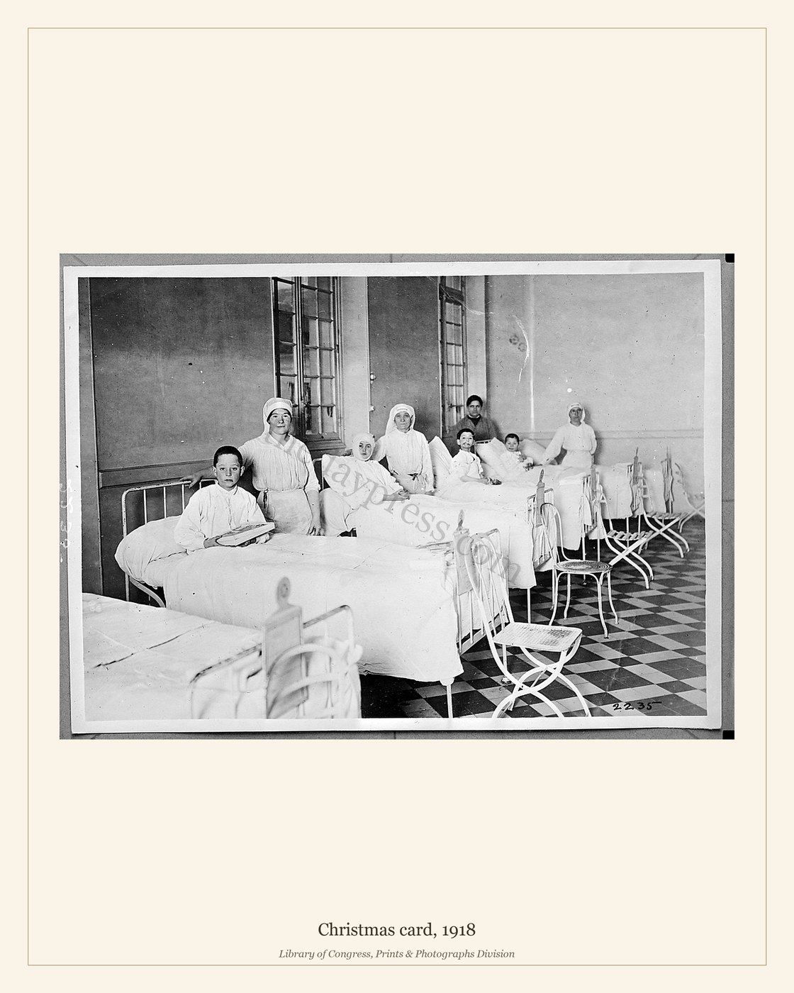 Christmas card, 1918 — watermarked preview
