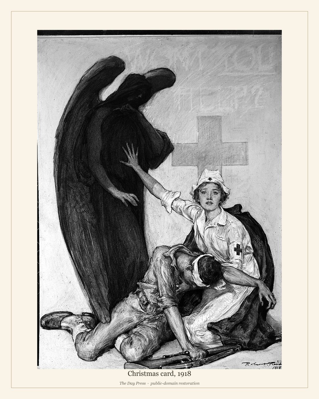 Christmas card, 1918