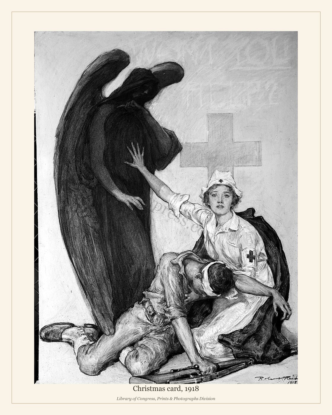 Christmas card, 1918 — watermarked preview