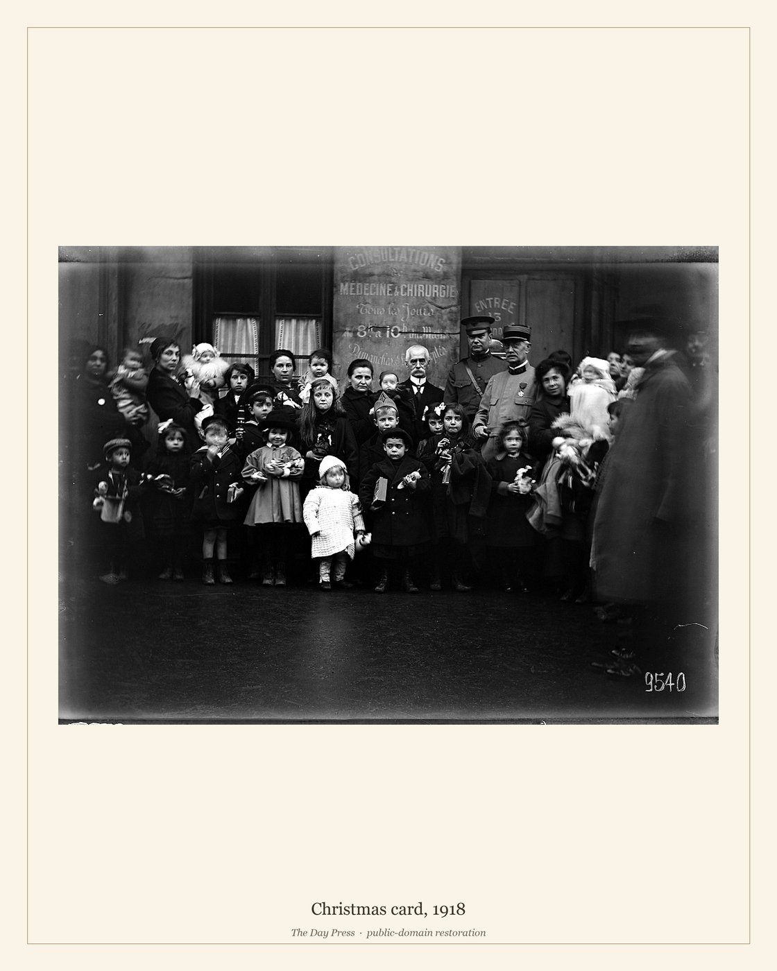 Christmas card, 1918