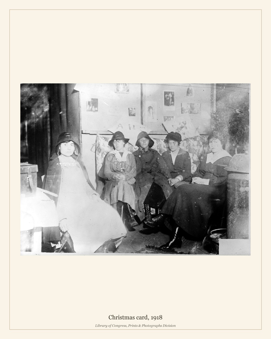 Christmas card, 1918 — watermarked preview