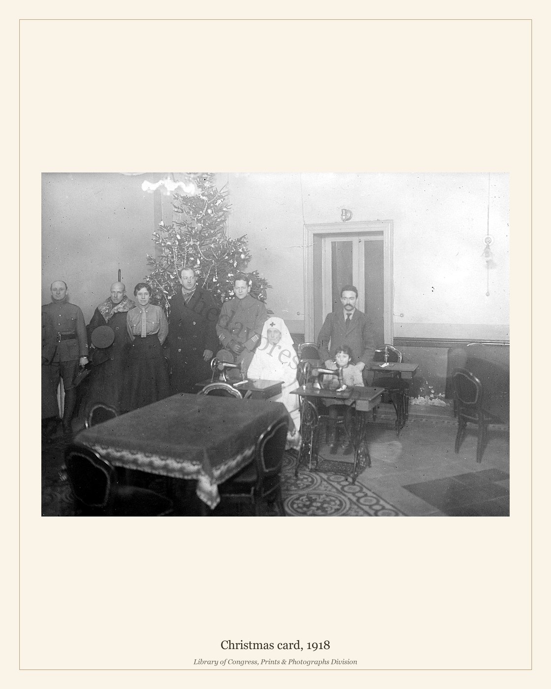 Christmas card, 1918 — watermarked preview