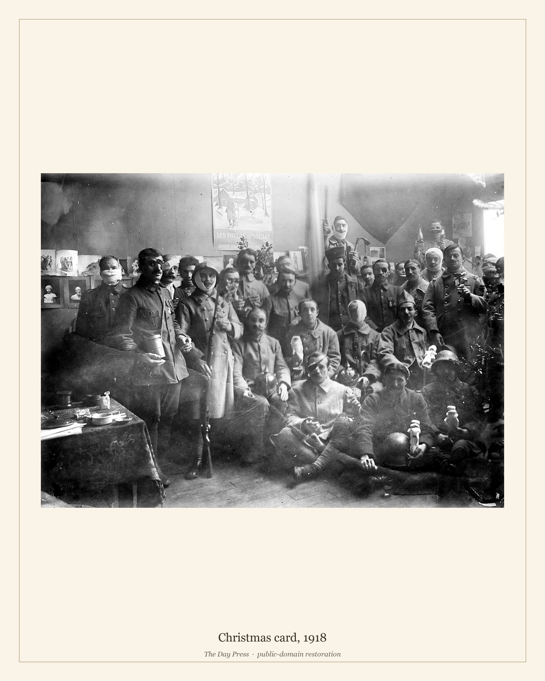 Christmas card, 1918