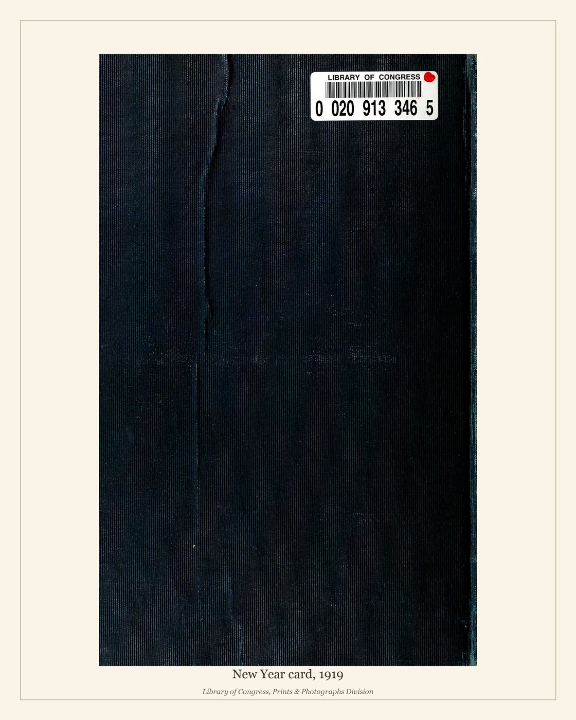 New Year card, 1919 — watermarked preview