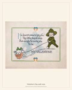 Valentine’s Day card, 1919