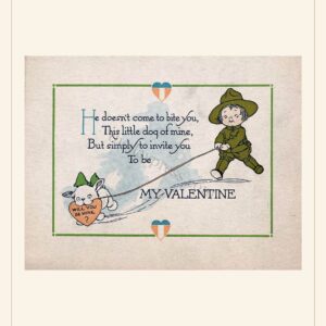 Valentine's Day card, 1919 — watermarked preview