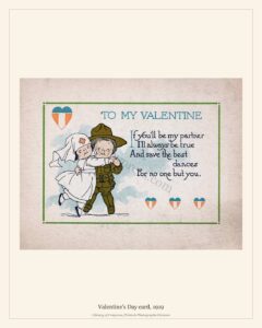 Valentine’s Day card, 1919