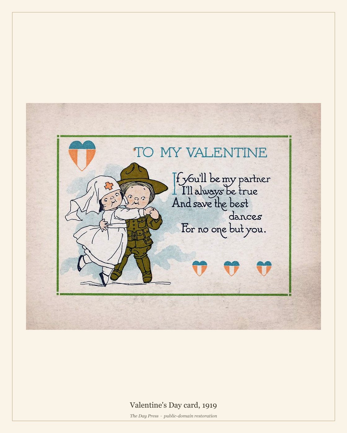 Valentine's Day card, 1919