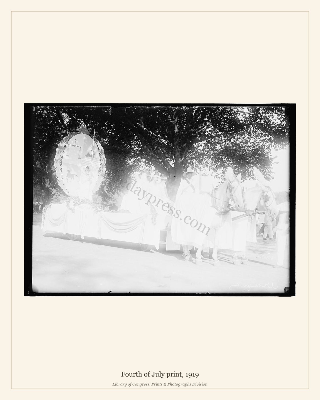 Fourth of July print, 1919 — watermarked preview