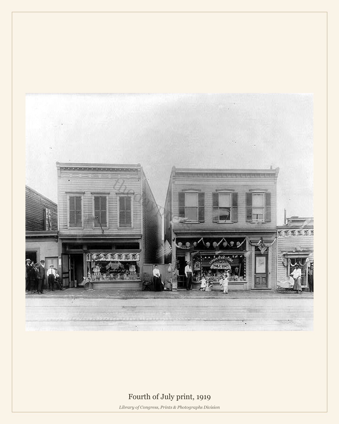 Fourth of July print, 1919 — watermarked preview