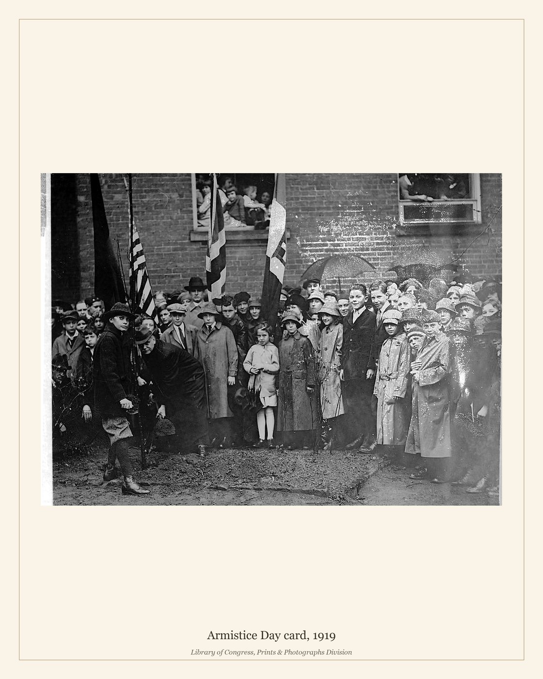 Armistice Day card, 1919 — watermarked preview