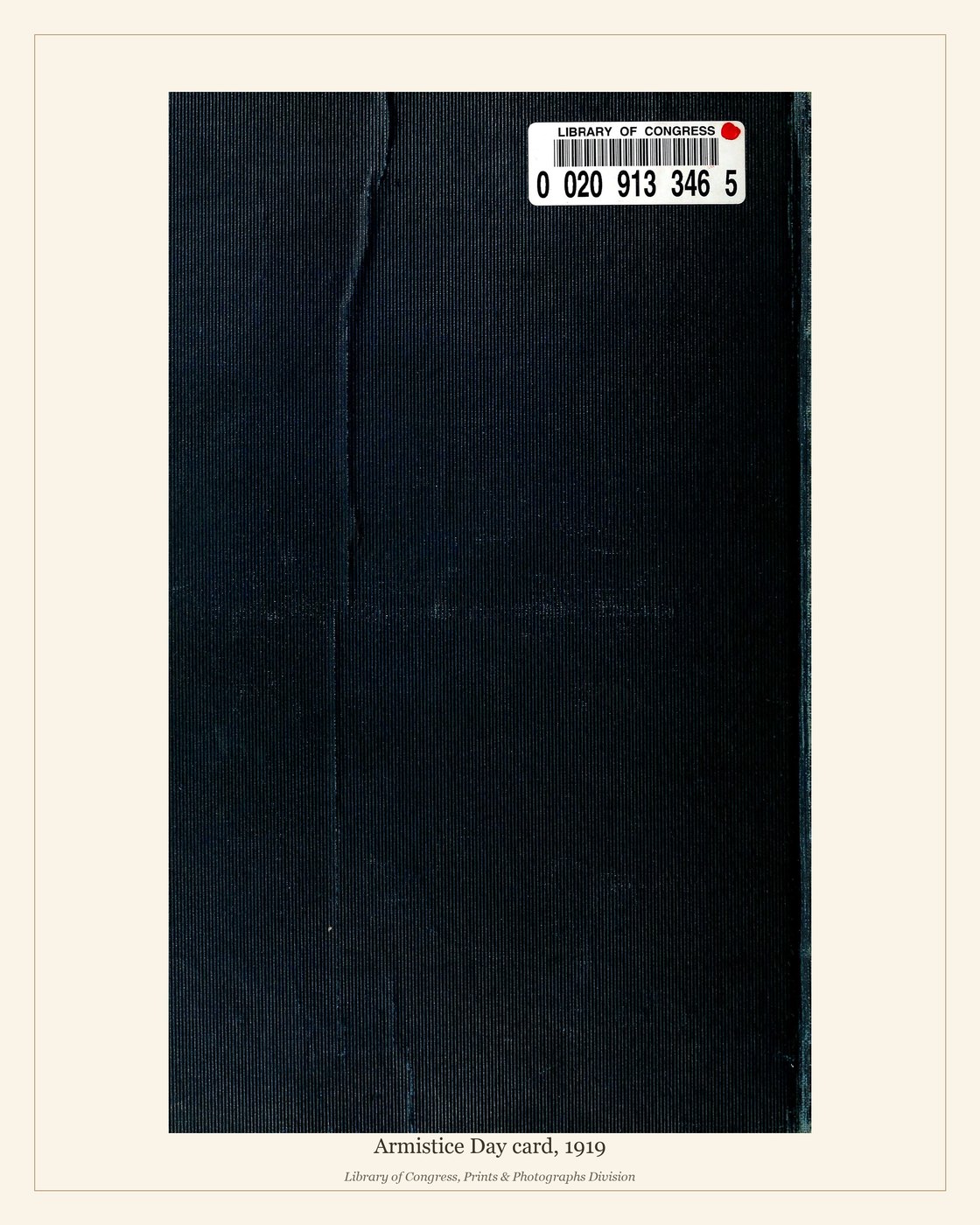 Armistice Day card, 1919 — watermarked preview
