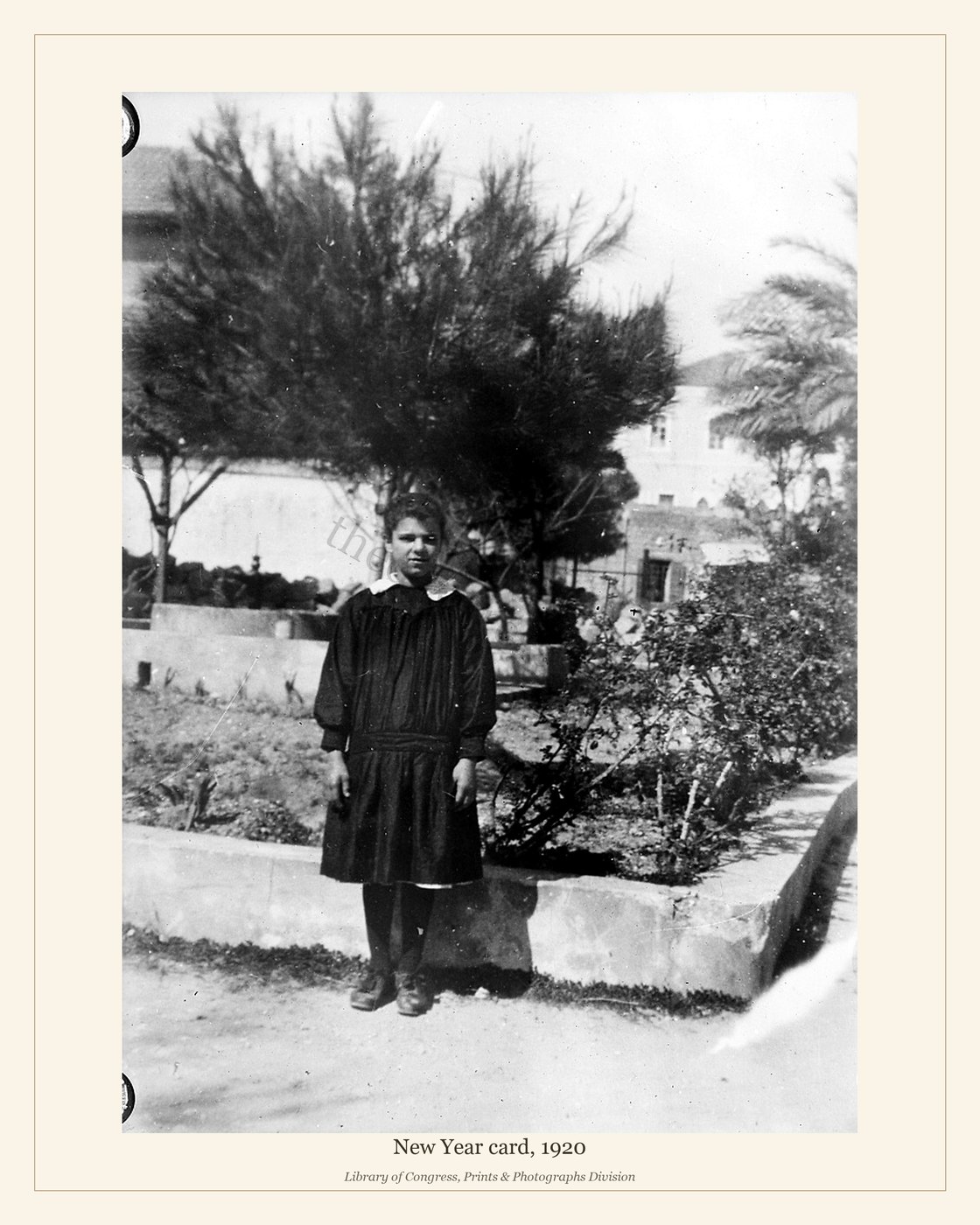 New Year card, 1920 — watermarked preview