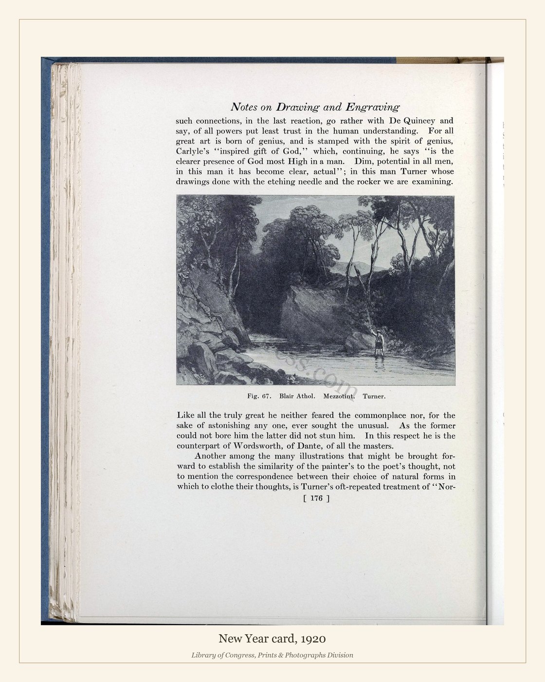 New Year card, 1920 — watermarked preview