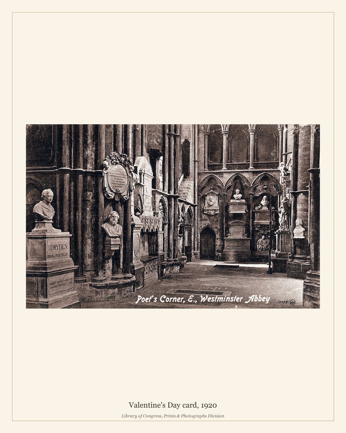 Valentine's Day card, 1920 — watermarked preview