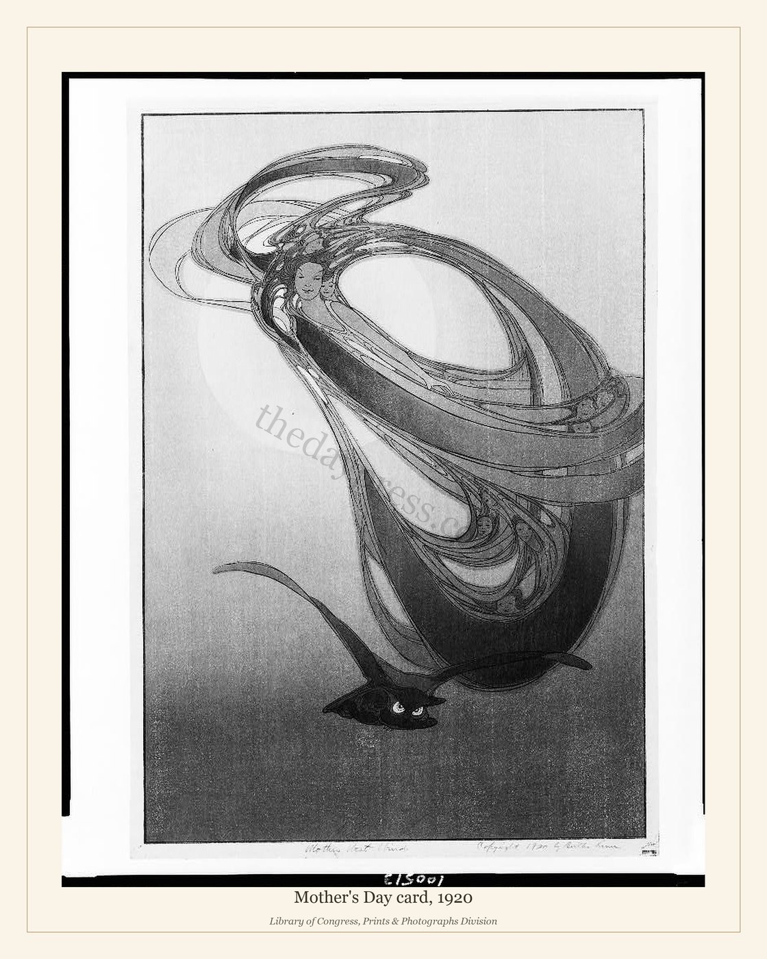 Mother's Day card, 1920 — watermarked preview
