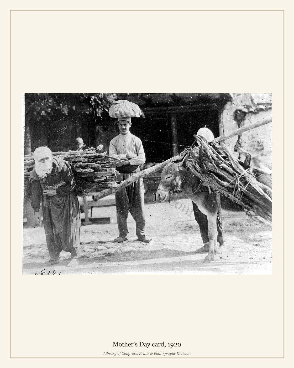 Mother's Day card, 1920 — watermarked preview
