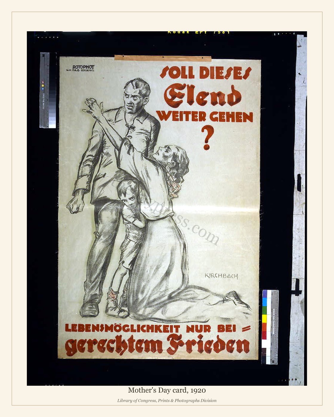 Mother's Day card, 1920 — watermarked preview