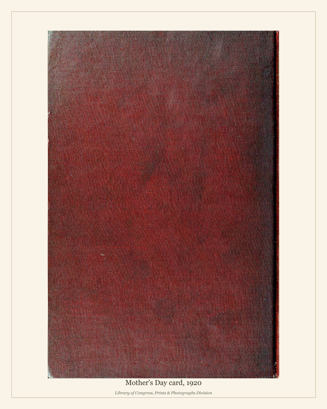 Mother's Day card, 1920 — watermarked preview
