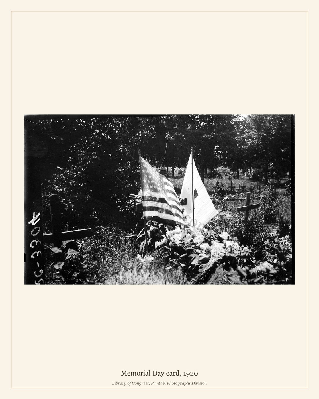 Memorial Day card, 1920 — watermarked preview