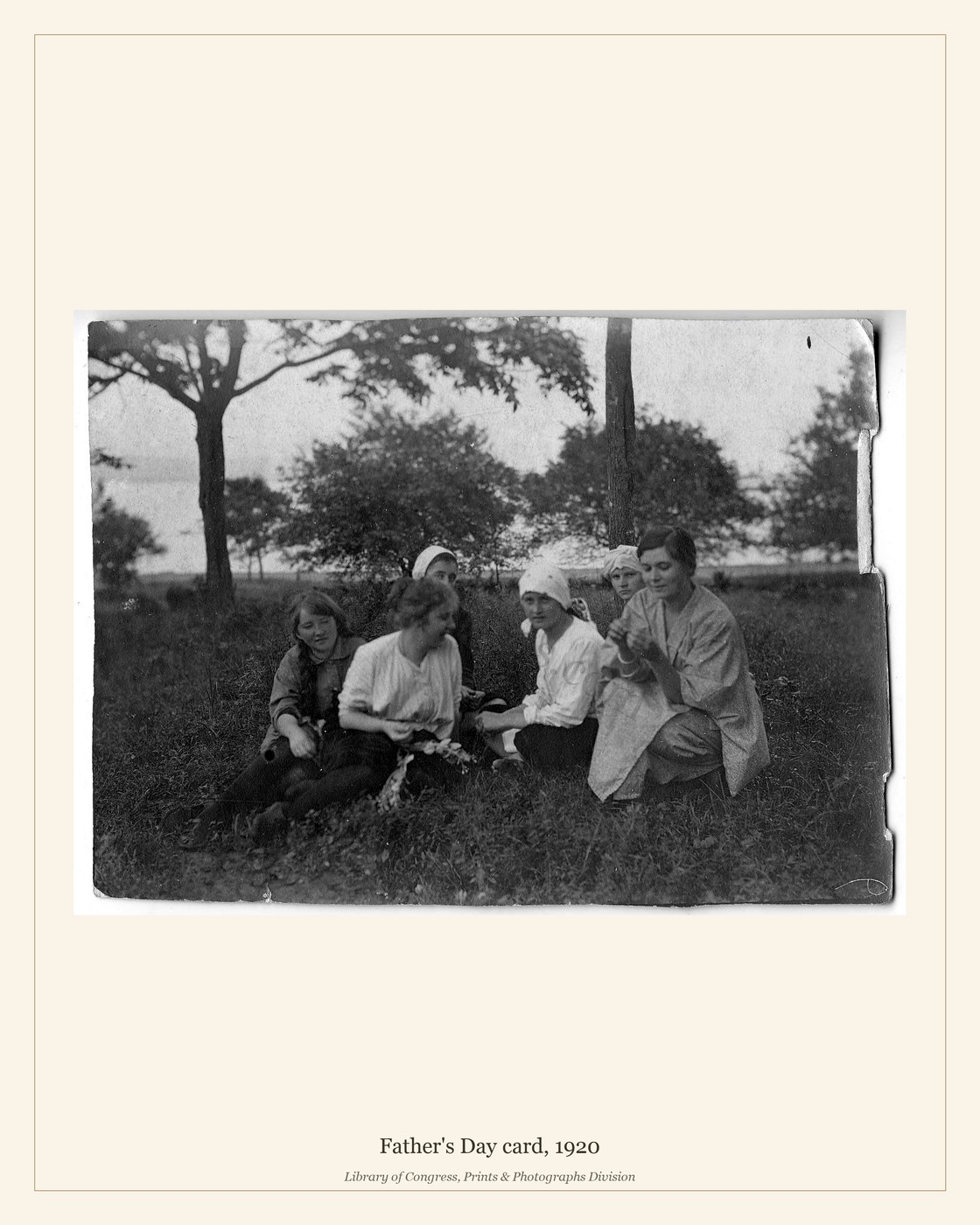 Father's Day card, 1920 — watermarked preview