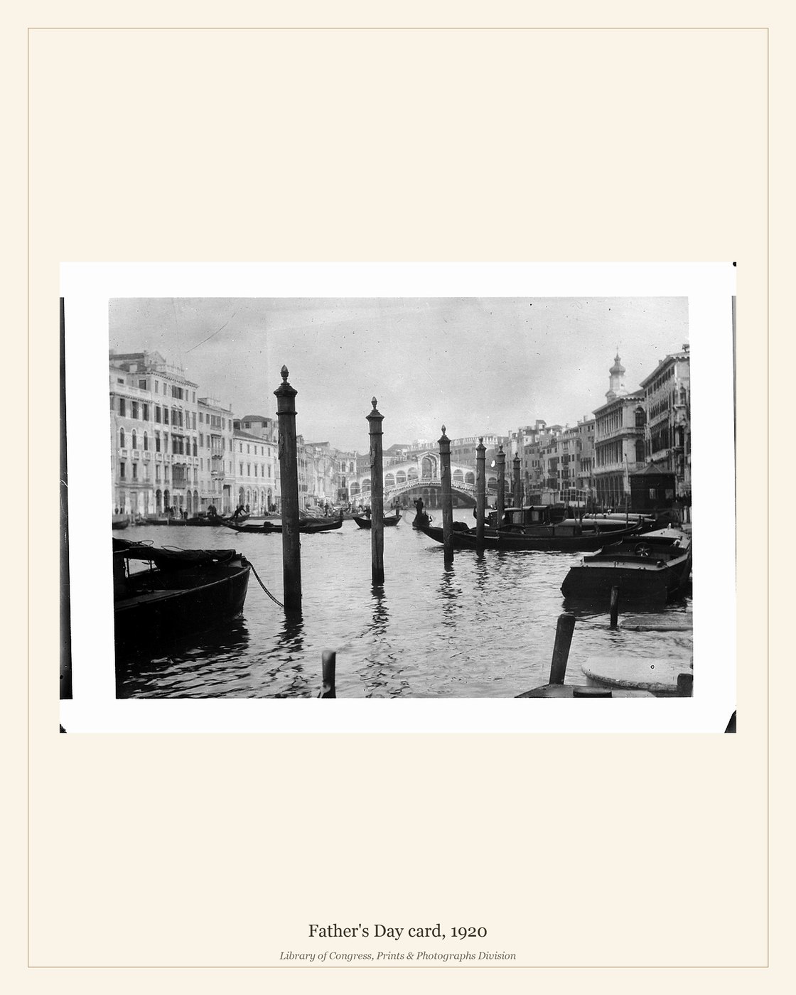 Father's Day card, 1920 — watermarked preview