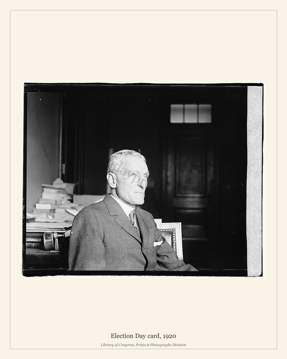 Election Day card, 1920 — watermarked preview