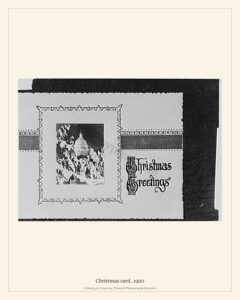 Christmas card, 1920