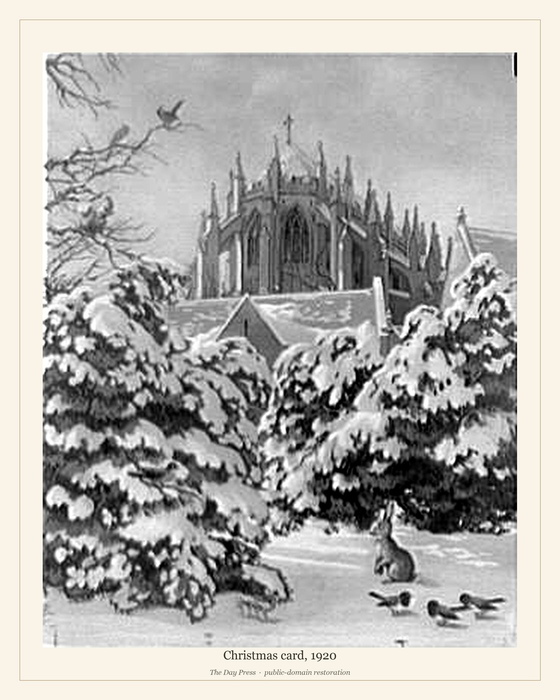 Christmas card, 1920