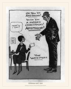 Christmas card, 1920