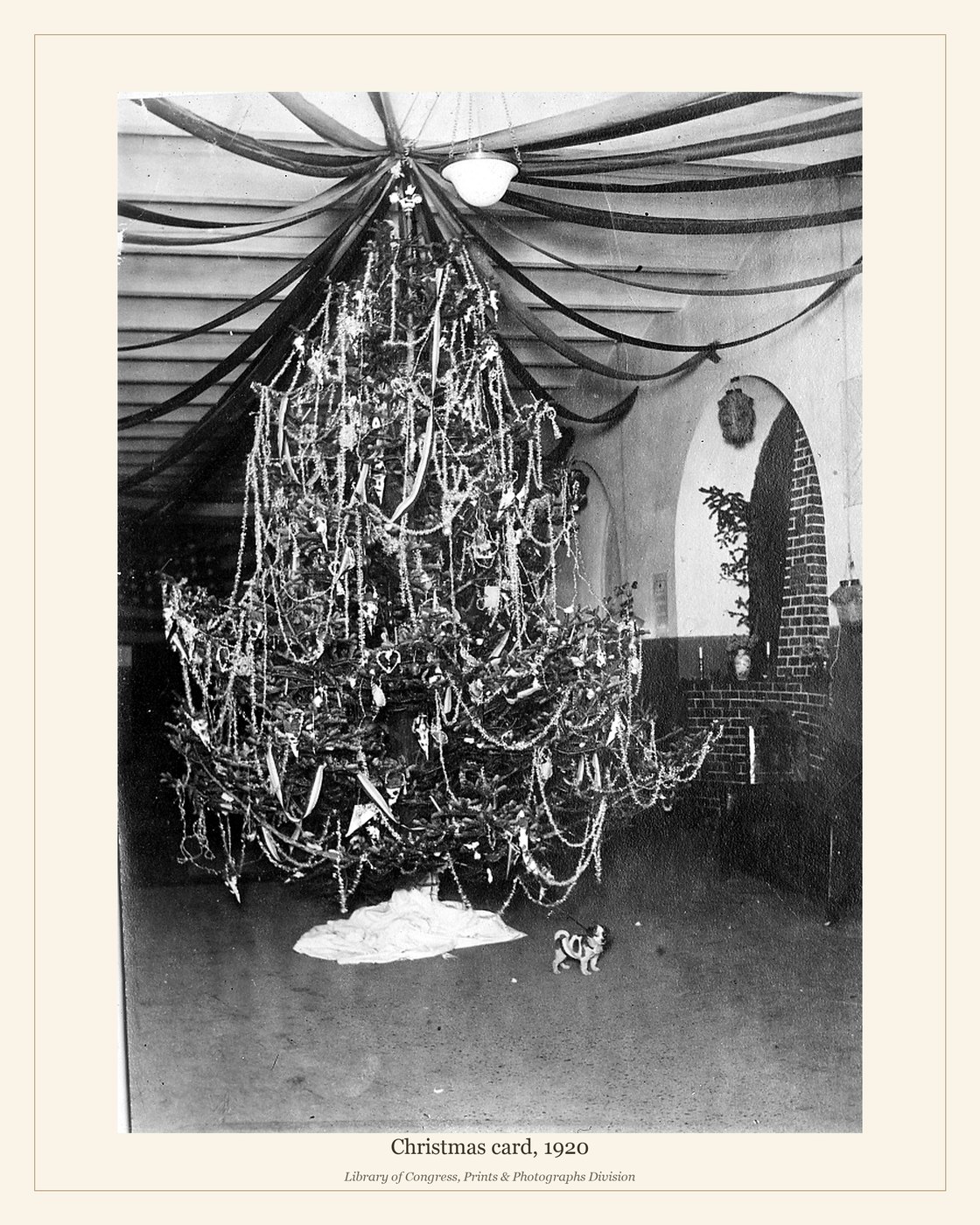 Christmas card, 1920 — watermarked preview
