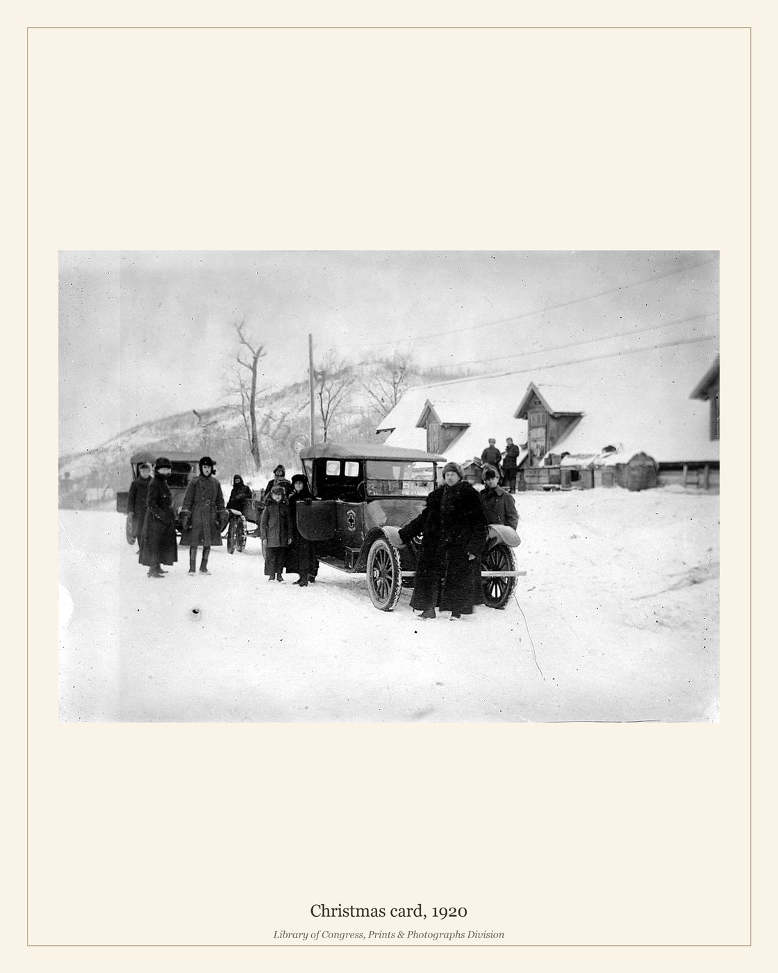 Christmas card, 1920 — watermarked preview