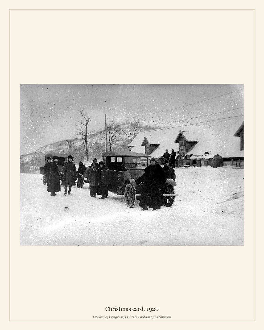 Christmas card, 1920 — watermarked preview