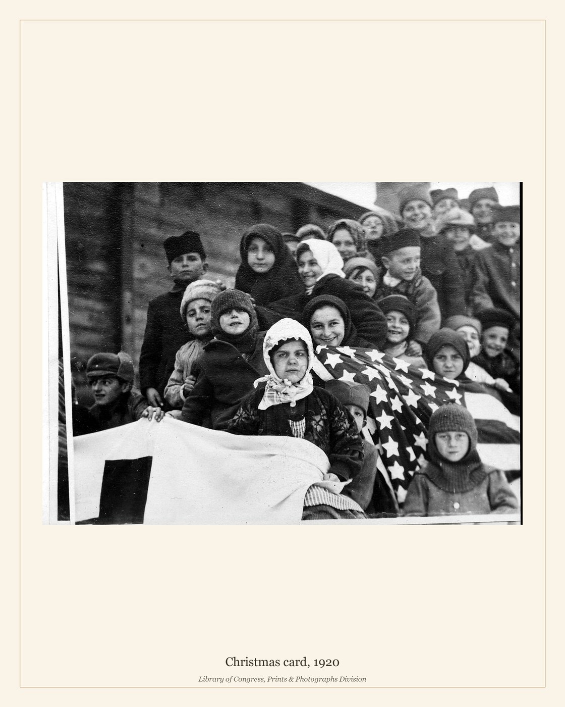 Christmas card, 1920 — watermarked preview