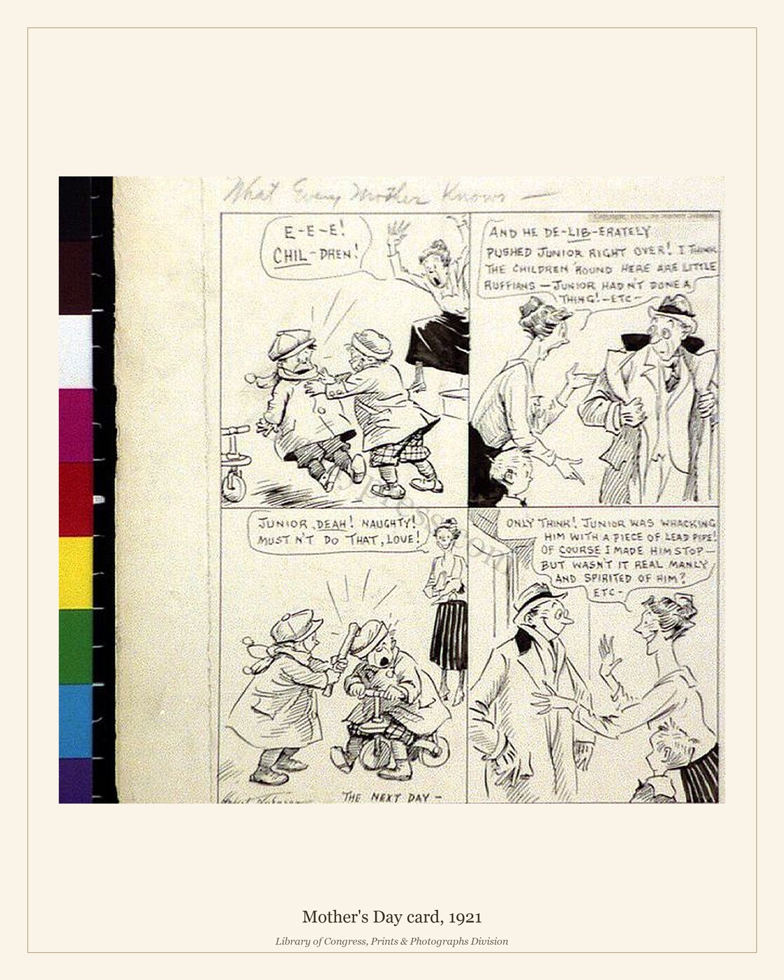 Mother's Day card, 1921 — watermarked preview
