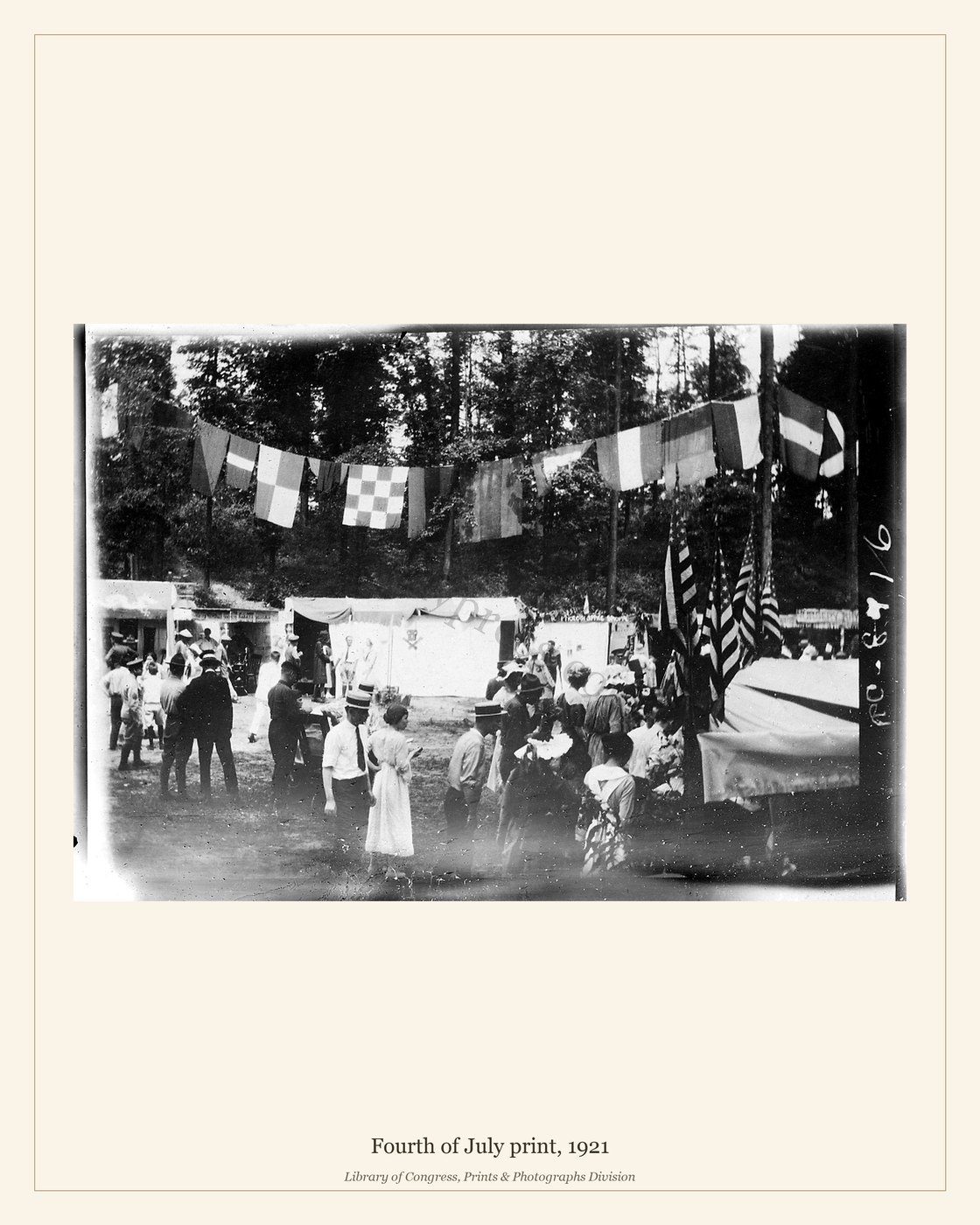 Fourth of July print, 1921 — watermarked preview