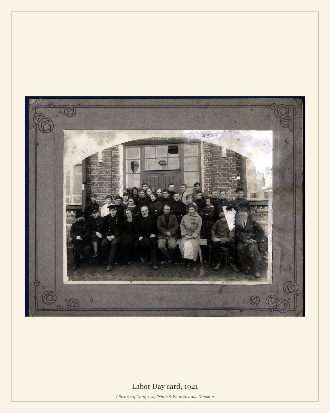 Labor Day card, 1921 — watermarked preview